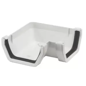 Image of Polypipe Square Gutter Angle - 112mm x 90 Degree - White