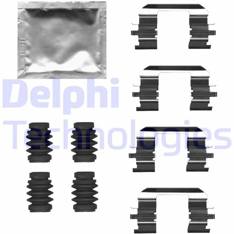 Image of DELPHI Brake pad fitting kit DELPHI LX0686