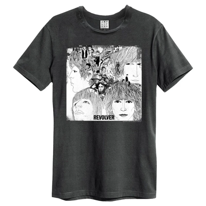 Image of Amplified Amplified Men lver The Beatles T-Shirt in Charcoal Size: X-Small Charcoal XS Male 5063238041707