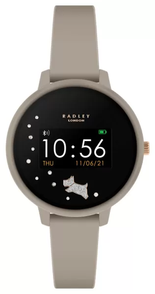 image of Radley RYS03-2032 Smart Series 3 Grey Silicone Strap Watch