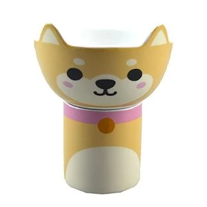 Image of Children Shiba Inu Dog Porcelain Mug and Bowl Set