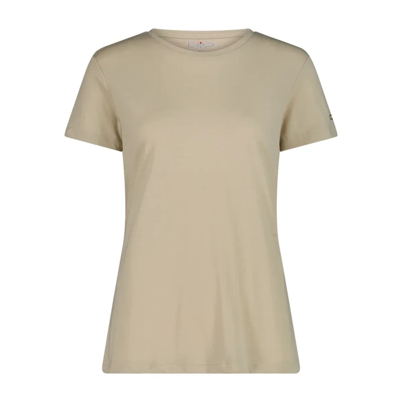 Image of CMP Womens merino wool crew neck T-Shirt CMP Beige Female XL