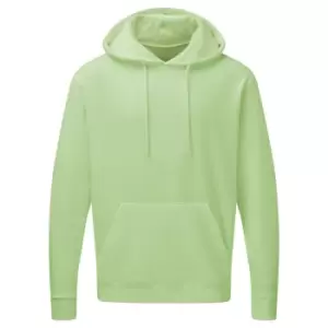 SG Mens Plain Hooded Sweatshirt Top / Hoodie (L) (Neo Mint)