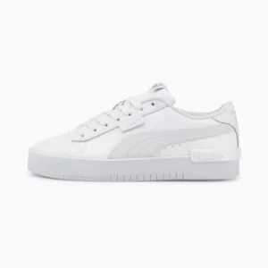 PUMA Jada Womens Trainers, White/Silver, size 4.5, Shoes