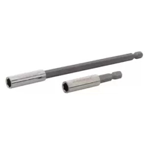 image of Silverline Magnetic Screwdriver Bit Holder 2pce - 60 & 150mm