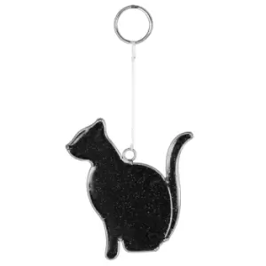 Image of Mystical Black Cat Suncatcher