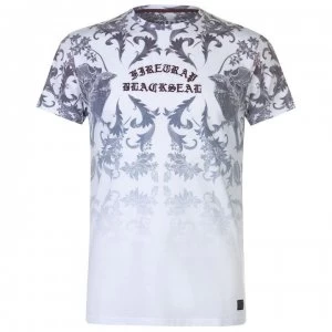 image of Firetrap Blackseal Embroidered T Shirt - White