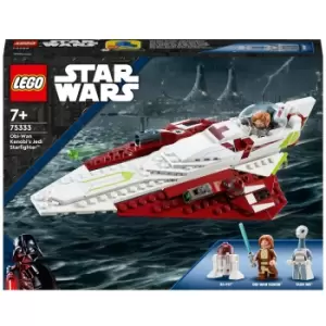 image of LEGO Star Wars Obi-Wan Kenobi's Jedi Star Fighter Toy (75333)