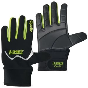 Image of LS Sportif Famous Gloves Black/Lime/White - XS Junior