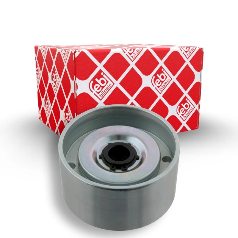 Image of FEBI BILSTEIN 23543 Idler Pulley Plastic Deflection/Guide Pulley,v-ribbed belt (312)
