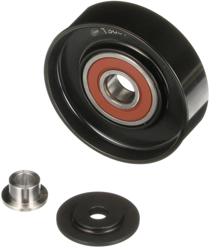Image of GATES T36381 Idler Pulley Micro-V UNIQUE FIT Metal Deflection/Guide Pulley,v-ribbed belt (312)