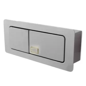 Image of Estak Adjustable LED 1 Light Indoor Recessed Marker Wall Light Grey