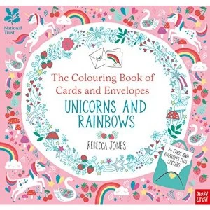 Image of National Trust: The Colouring Book of Cards and Envelopes - Unicorns and Rainbows by Nosy Crow Ltd (Paperback, 2017)