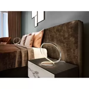 Image of Infinito Dimmable Integrated LED Table Lamp Chrome 3000K 750Lm