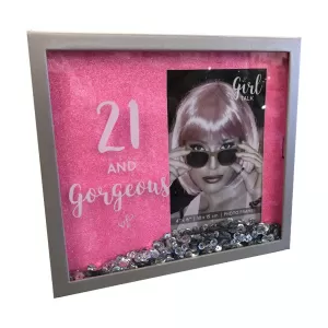 Image of Girl Talk Sparkle Box Frame Multi-Aperture - The Girls