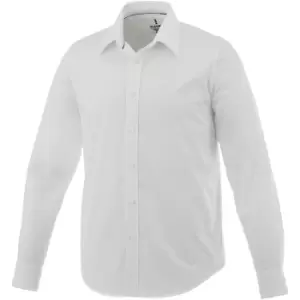 image of Elevate Mens Hamell Long Sleeve Shirt (XS) (White)