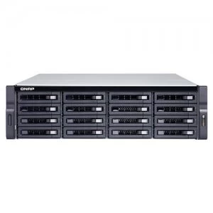 image of QNAP TVS-1672XU-RP i3-8100 Ethernet LAN Rack (3U) Black NAS