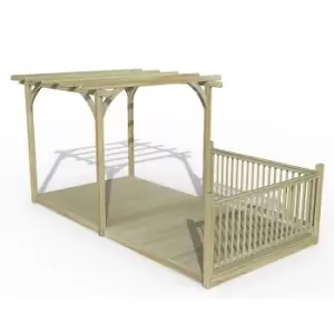 Image of 8' x 16' Forest Pergola Deck Kit No. 3 (2.4m x 4.8m)