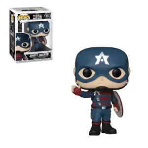 image of Marvel The Falcon and the Winter Soldier John Walker as Captain America Funko Pop! Vinyl