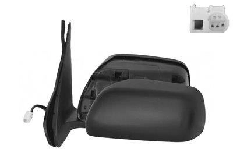 Image of VAN WEZEL 5250805 Wing mirror * HAGUS * Left, for electric mirror adjustment, primed Outside Mirror (50)