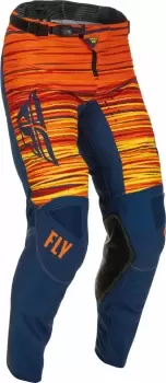 Image of Fly Racing Kinetic Wave Motocross Pants, blue-orange, Size 36, blue-orange, Size 36