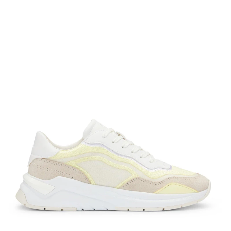 Image of Boss Womens Skylar Chunky Trainers Open White female 3 (36)