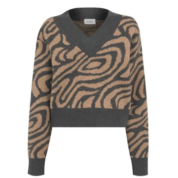 image of Scotch and Soda Scotch And Soda V Jumper - printed 605