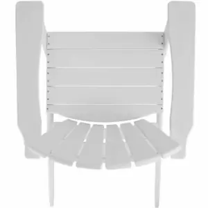 image of Tectake Garden Chair In Adirondack Design White