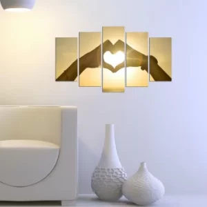 Image of 5MX-10 Multicolor Decorative MDF Painting (5 Pieces)