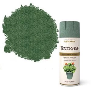 Image of Rust-Oleum Stone Deep forest Textured effect Multi-surface Spray Paint 400ml