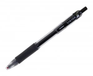 image of Zebra Sarasa Rollerball Pen Retractable 0.7mm Black