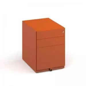 image of Bisley wide steel pedestal 420mm wide - orange