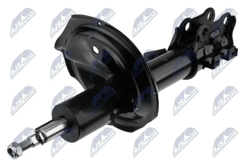 Image of NTY A-HY-537 Shock absorber Front Axle Left, Gas Pressure, Twin-Tube, Suspension Strut, Bottom Clamp Shock Absorber (854)
