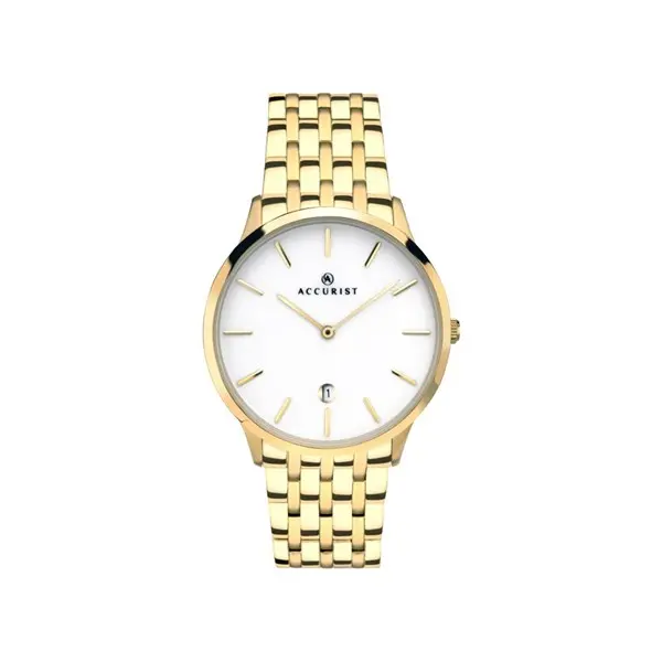 image of Accurist 7239.01 Gold Plated Bracelet Watch - W19149