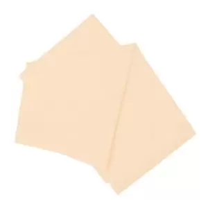 image of Belledorm Brushed Cotton Extra Deep Fitted Sheet (Narrow Double) (Cream)