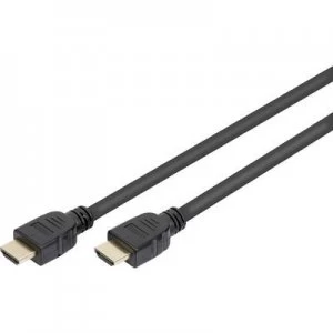 Image of Digitus HDMI Cable 2m AK-330124-020-S gold plated connectors, Ultra HD (4k) HDMI with Ethernet, High Speed HDMI with Ethernet, Braided shield, Common