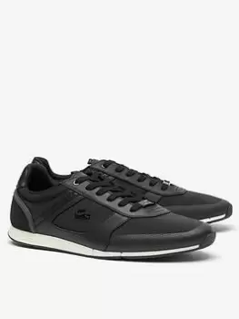 image of Lacoste Menerva 222 1 Cma Trainer, Black/White, Size 11, Men