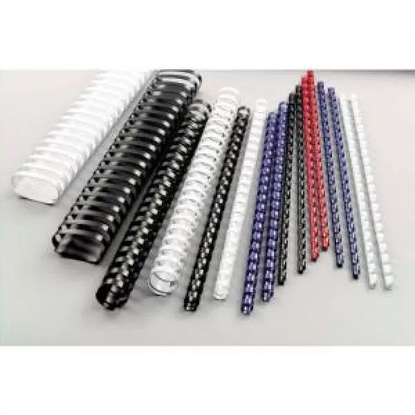 image of GBC Binding Comb, 21 Rings, 250 Sheets, 25 mm, Red