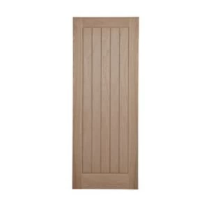Image of Cottage Framed Ledged And Braced Oak veneer Internal Door H1981mm W610mm