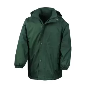 image of Result Mens Reversible StormDri 4,000 Waterproof Windproof Anti Pilling Fleece Jacket (L) (Bottle Green/Bottle Green)