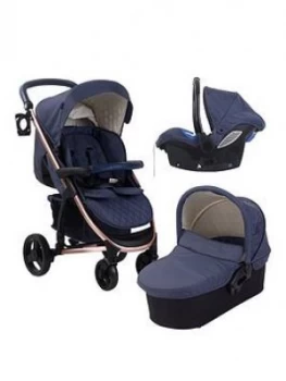 image of My Babiie Billie Faiers MB200+ Rose Gold & Navy Travel System, One Colour