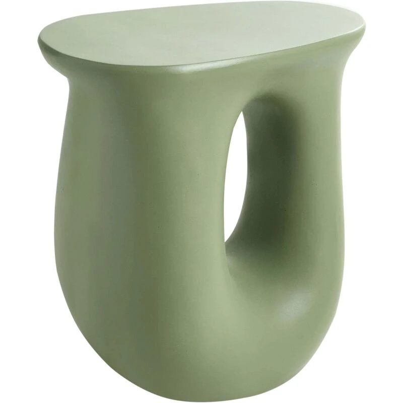 Image of Beliani Side Table Idro 42cm 28cm Light Green
