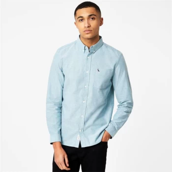 image of Jack Wills Wadsworth Plain Oxford Shirt - Sky Blue