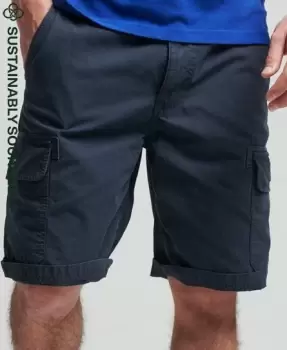 Image of Superdry Mens Organic Cotton Vintage Cargo Shorts Navy / Nordic Chrome Navy - Size: 28