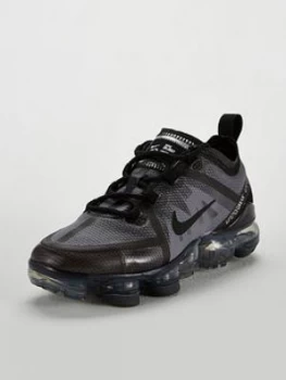 Image of Nike VaporMax 2019 Junior Trainers - Black, Size 3