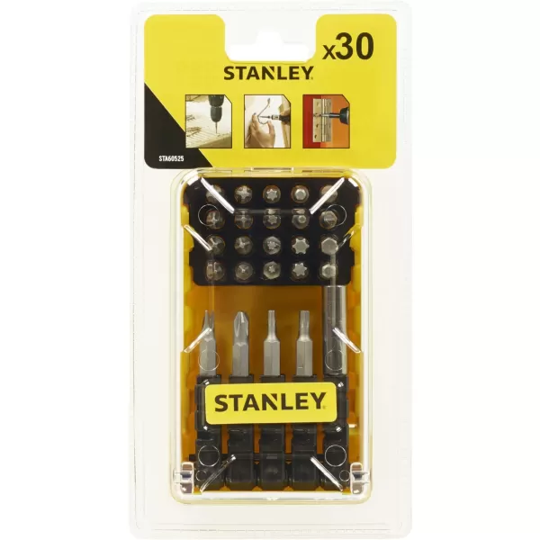 image of Stanley 30Pc Screwdriver Bit Fan Set - STA60525-XJ