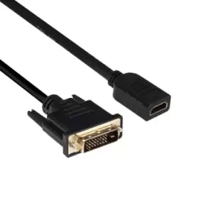 image of CLUB3D DVI to HDMI 1.4 Cable M/F 2m/6.56ft Bidirectional