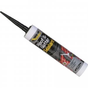 image of Everbuild Roof and Gutter Sealant Black 310ml