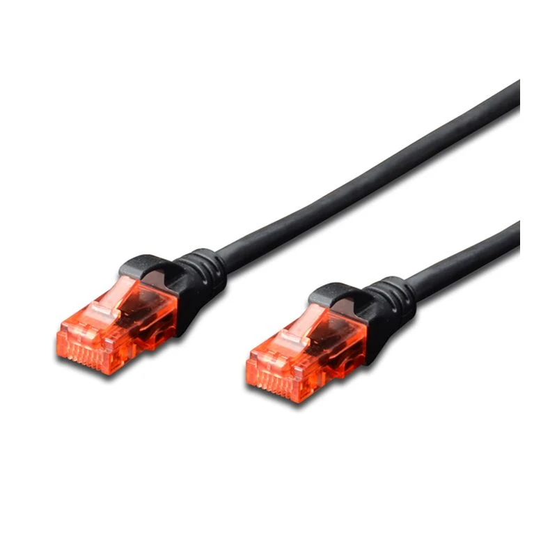 Image of FDL 0.25M CAT.6 UTP LSZH PATCH CABLE - BLACK