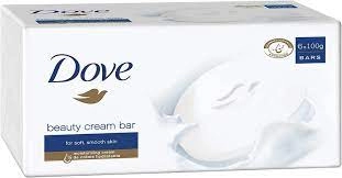 image of Dove Original Beauty Cream Soap Bar 6 x 100g